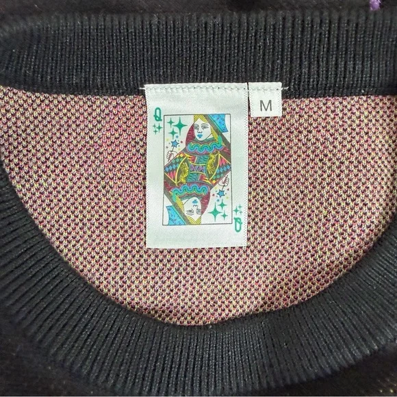 Queen of Sparkles Smiley Sequin Sweater - Picture 10 of 14